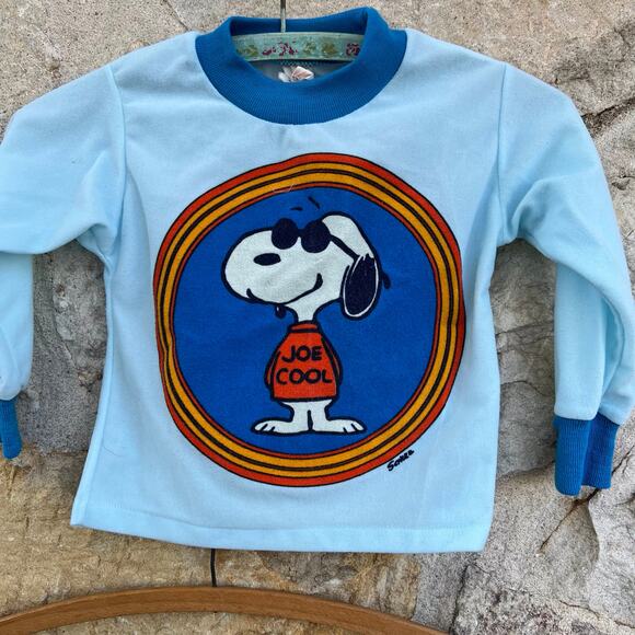 Vintage 80s kids snoopy two piece pajama set - Picture 3 of 7